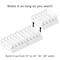 Azar Displays Adjustable Tall Divider Bin Cosmetic Tray w Pushers - Customize Slot Size to Product, Clear, 2-Pack 225830-TALL-CLR-2PK - alternate 4
